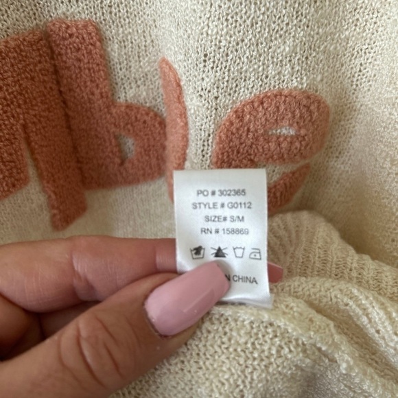(NWT) Emmer & Oat Woman’s “Be Humble” Knit Sweater, Size: S/M - Picture 11 of 15